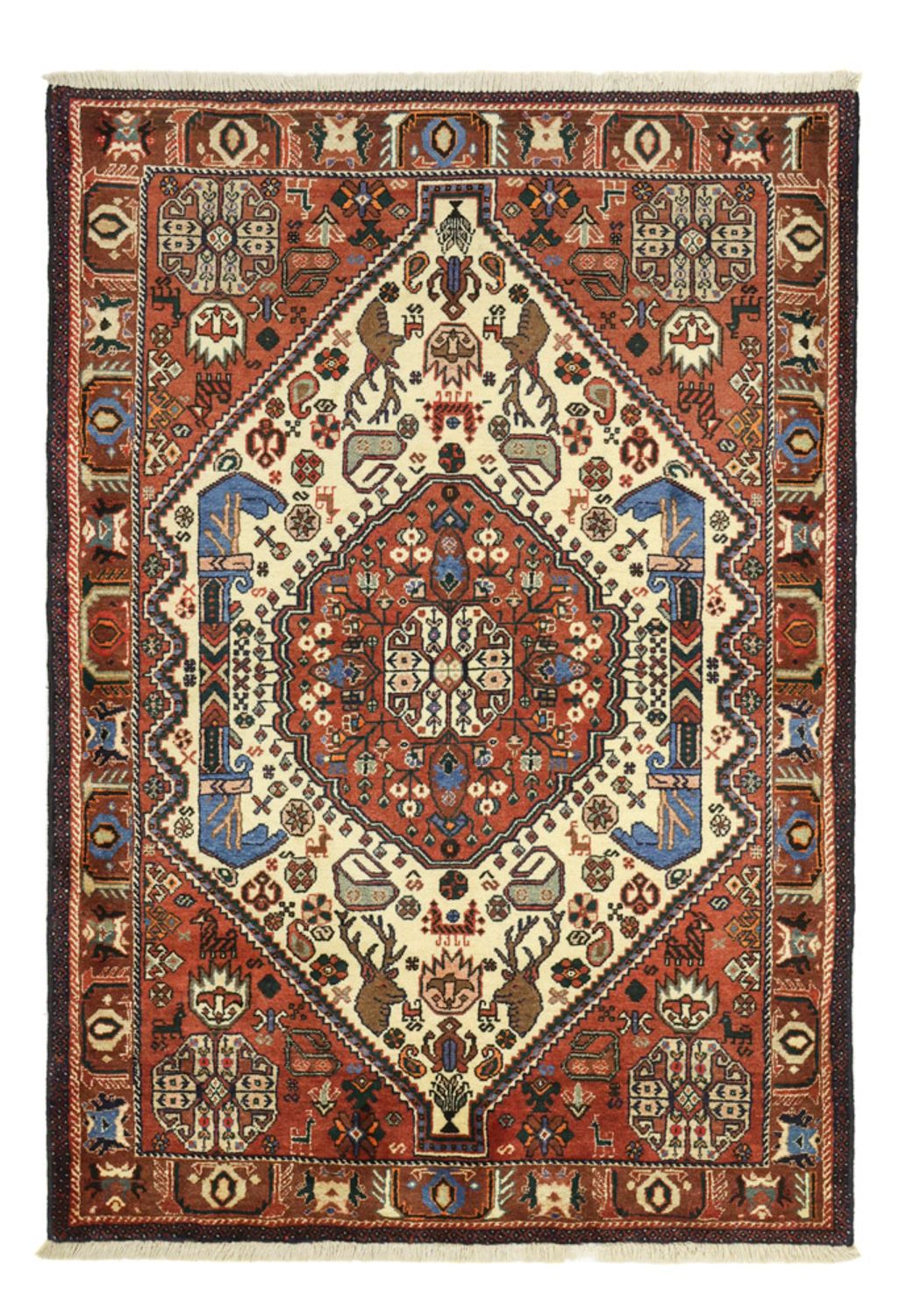 Alfombra persa - Nómada - 153 x 105 cm - beige