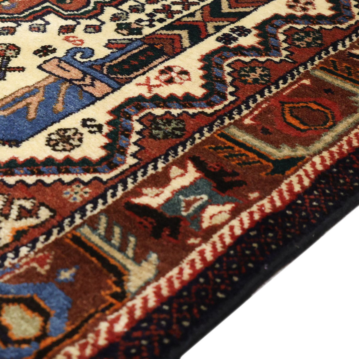 Alfombra persa - Nómada - 153 x 105 cm - beige