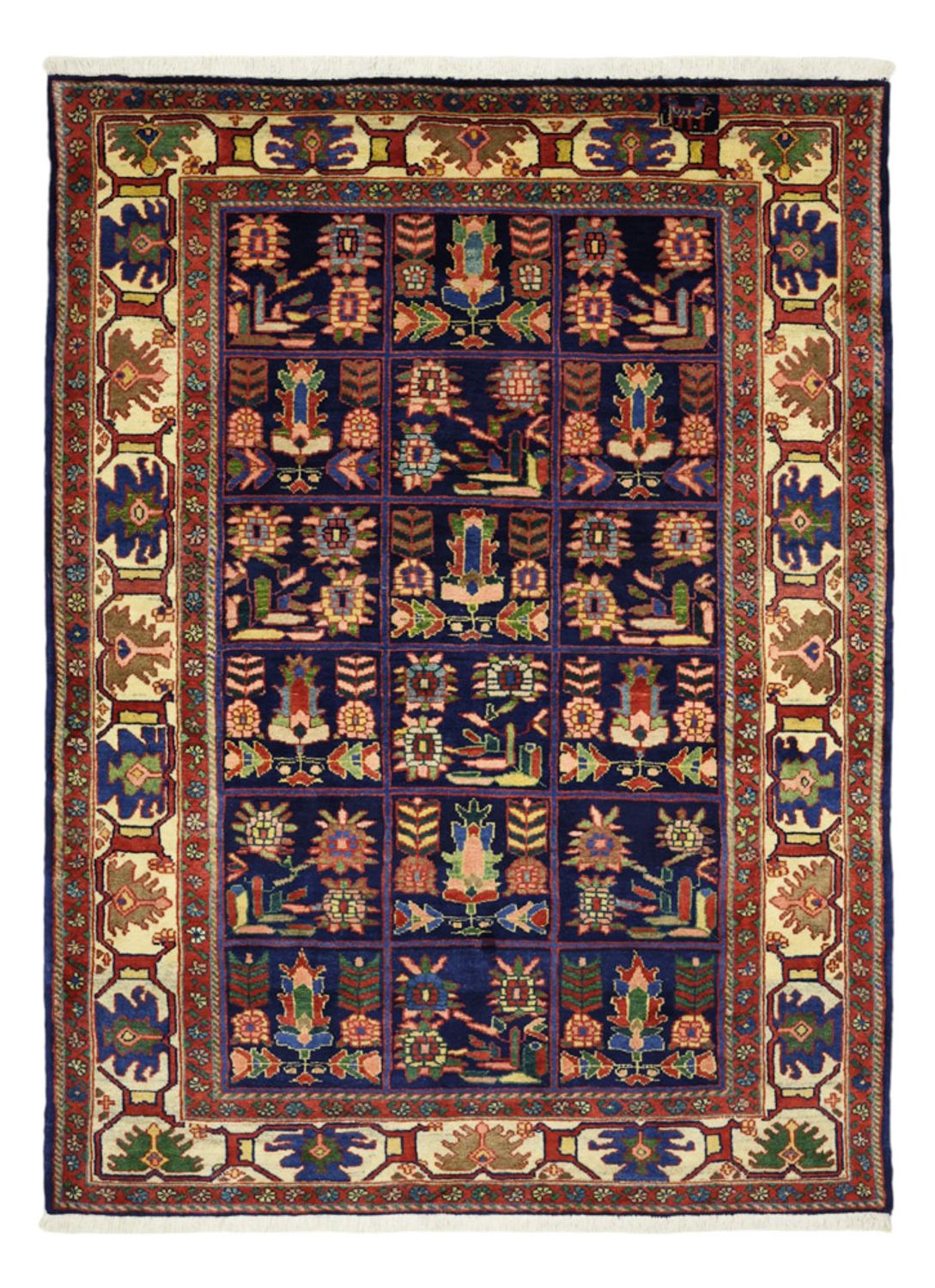 Alfombra persa - Nómada - 214 x 160 cm - multicolor