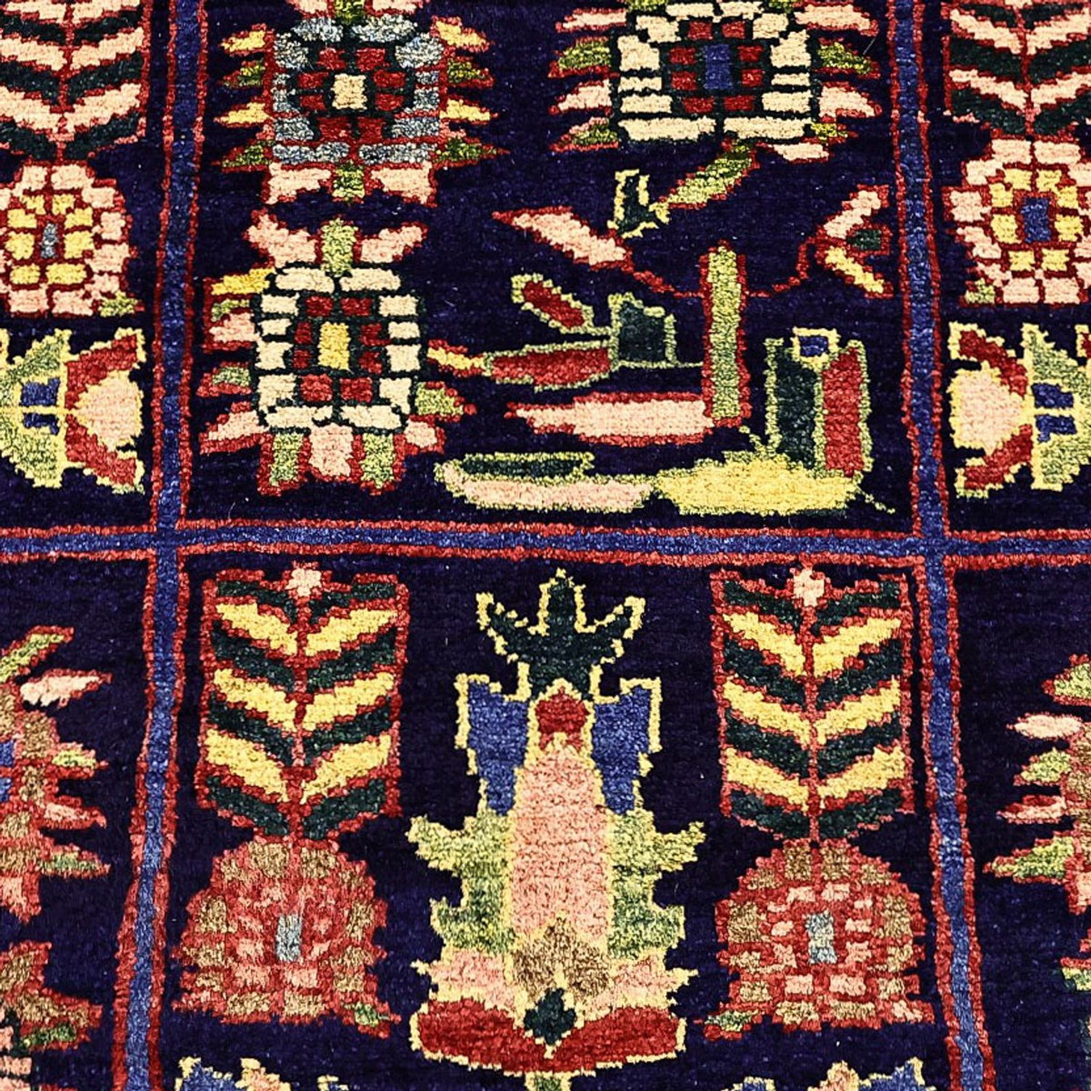 Alfombra persa - Nómada - 214 x 160 cm - multicolor