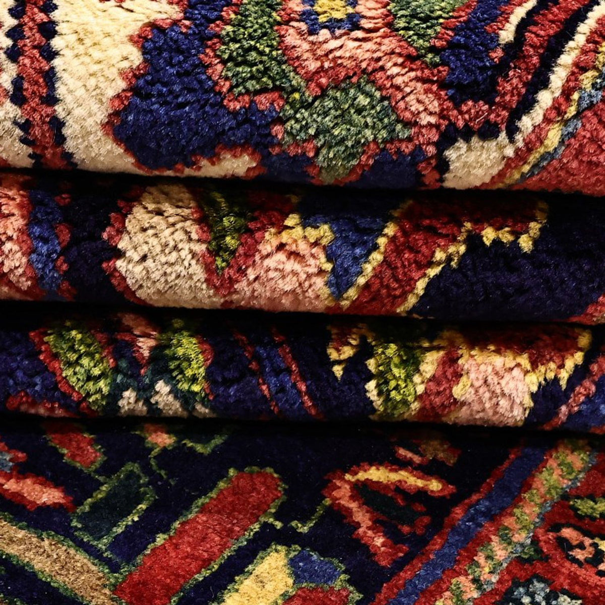 Alfombra persa - Nómada - 214 x 160 cm - multicolor