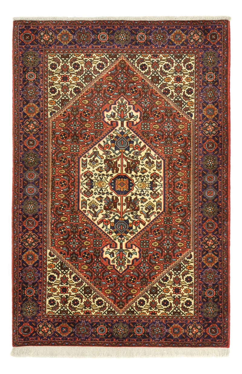 Alfombra persa - Nómada - 152 x 101 cm - rojo oscuro
