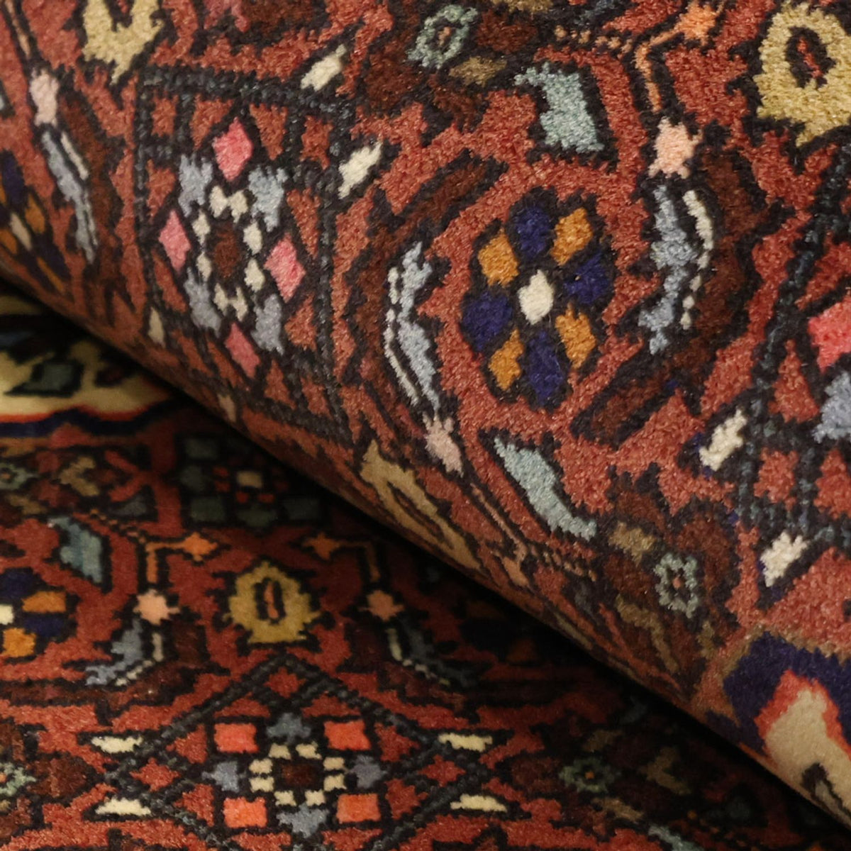 Alfombra persa - Nómada - 152 x 101 cm - rojo oscuro