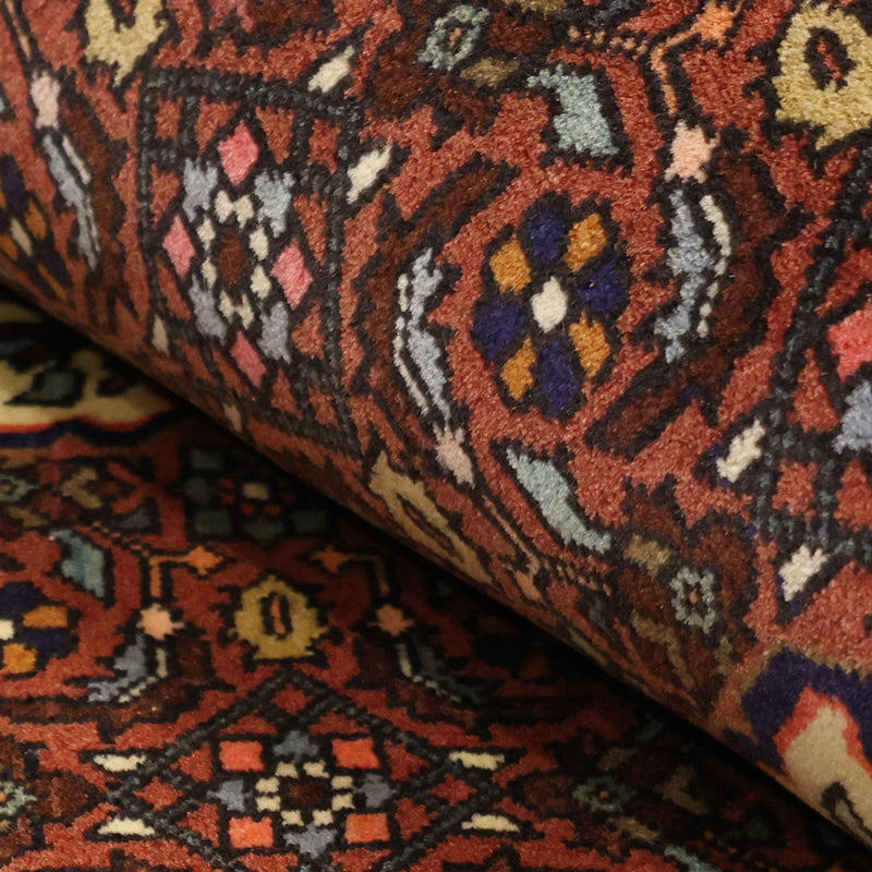 Alfombra persa - Nómada - 152 x 101 cm - rojo oscuro