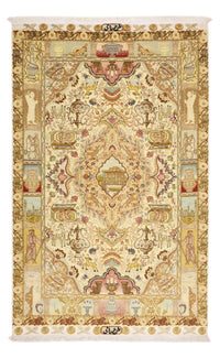 Alfombra Persa - Tabriz - Real - 160 x 101 cm - beige