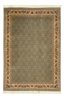 Alfombra Persa - Tabriz - Real - Real - 145 x 101 cm - verde oliva