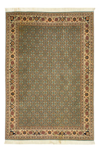 Alfombra Persa - Tabriz - Real - Real - 145 x 101 cm - verde oliva