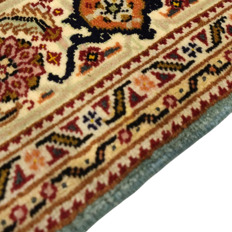 Alfombra Persa - Tabriz - Real - Real - 145 x 101 cm - verde oliva