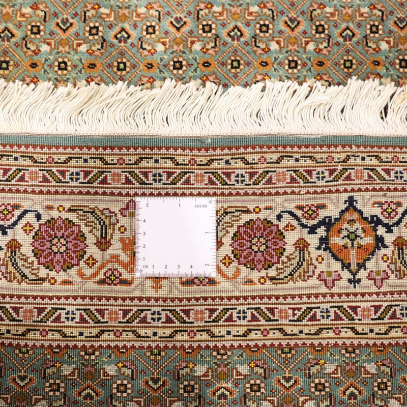 Alfombra Persa - Tabriz - Real - Real - 145 x 101 cm - verde oliva