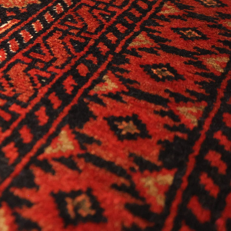 Alfombra de pasillo Alfombra Belutsch - 198 x 102 cm - rojo oscuro