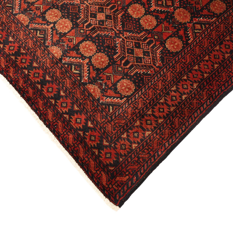 Alfombra de pasillo Alfombra Belutsch - 198 x 102 cm - rojo oscuro