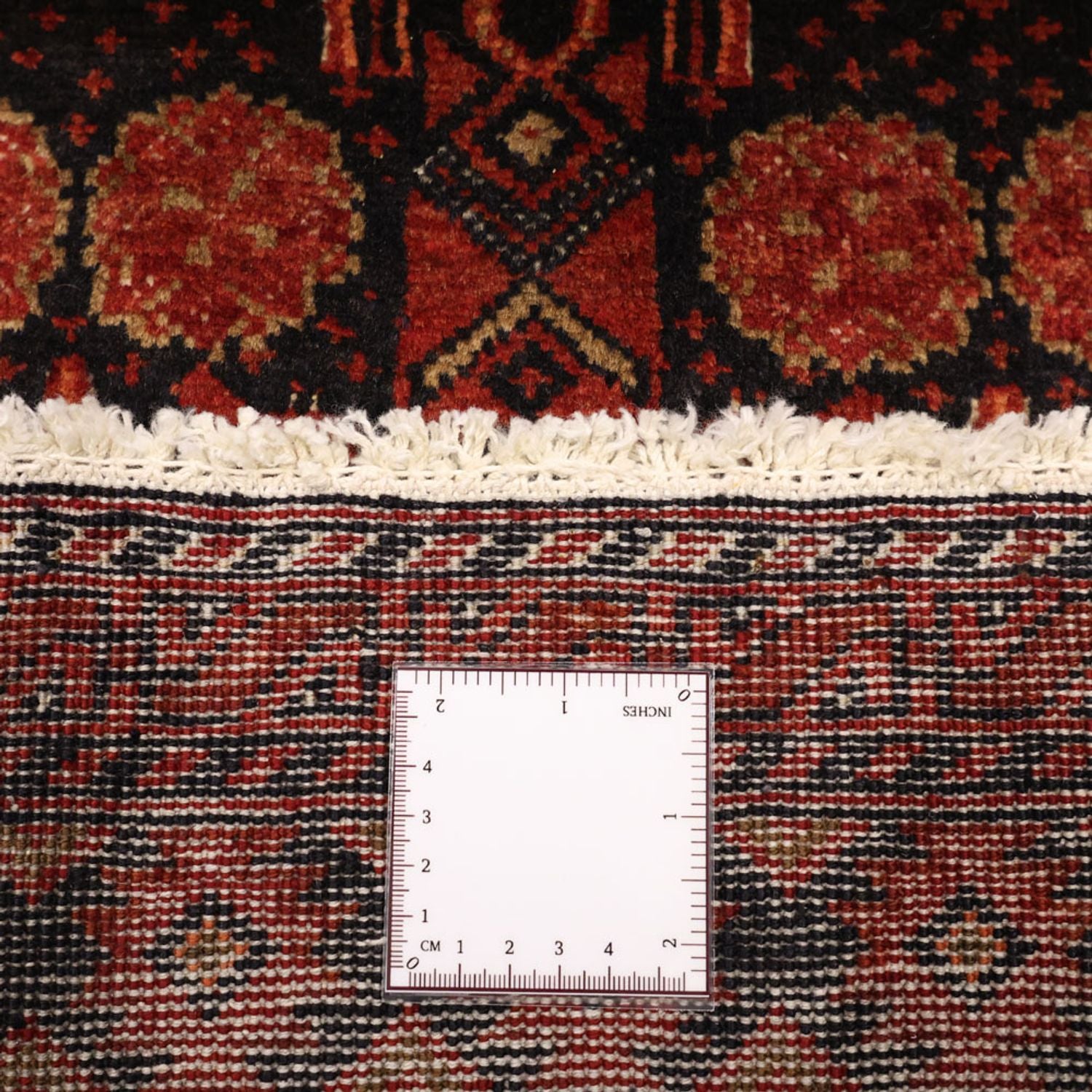 Alfombra de pasillo Alfombra Belutsch - 198 x 102 cm - rojo oscuro