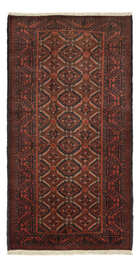 Alfombra de pasillo Alfombra Belutsch - 192 x 98 cm - rojo oscuro