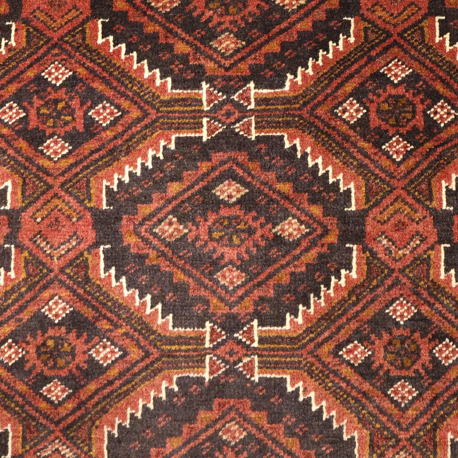 Alfombra de pasillo Alfombra Belutsch - 192 x 98 cm - rojo oscuro