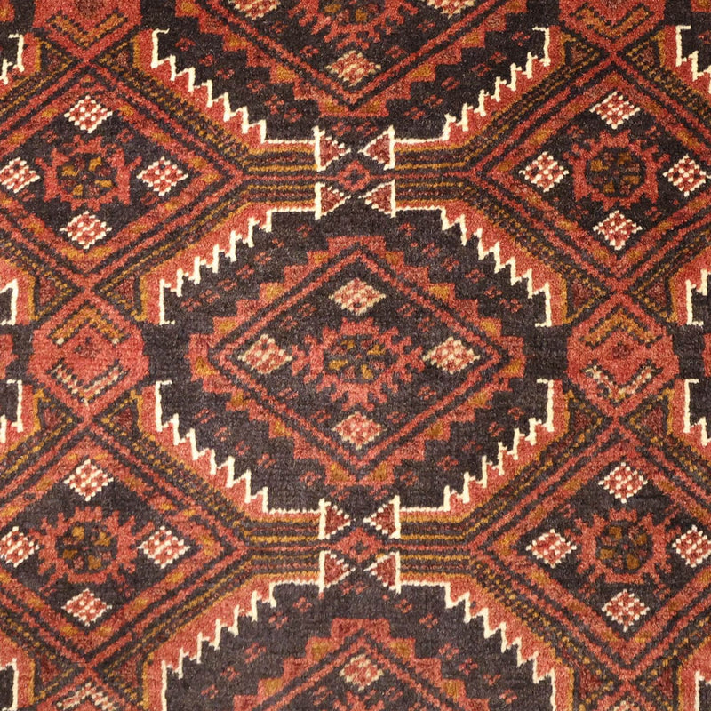 Alfombra de pasillo Alfombra Belutsch - 192 x 98 cm - rojo oscuro