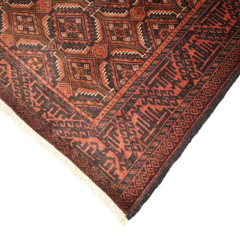 Alfombra de pasillo Alfombra Belutsch - 192 x 98 cm - rojo oscuro