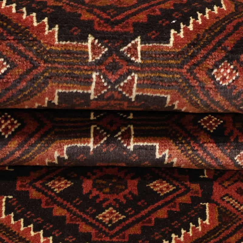Alfombra de pasillo Alfombra Belutsch - 192 x 98 cm - rojo oscuro