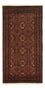 Alfombra de pasillo Alfombra Belutsch - 194 x 97 cm - rojo oscuro