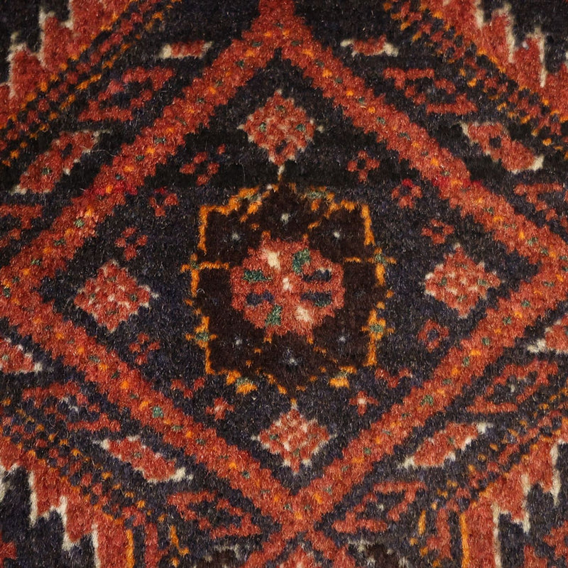 Alfombra de pasillo Alfombra Belutsch - 194 x 97 cm - rojo oscuro