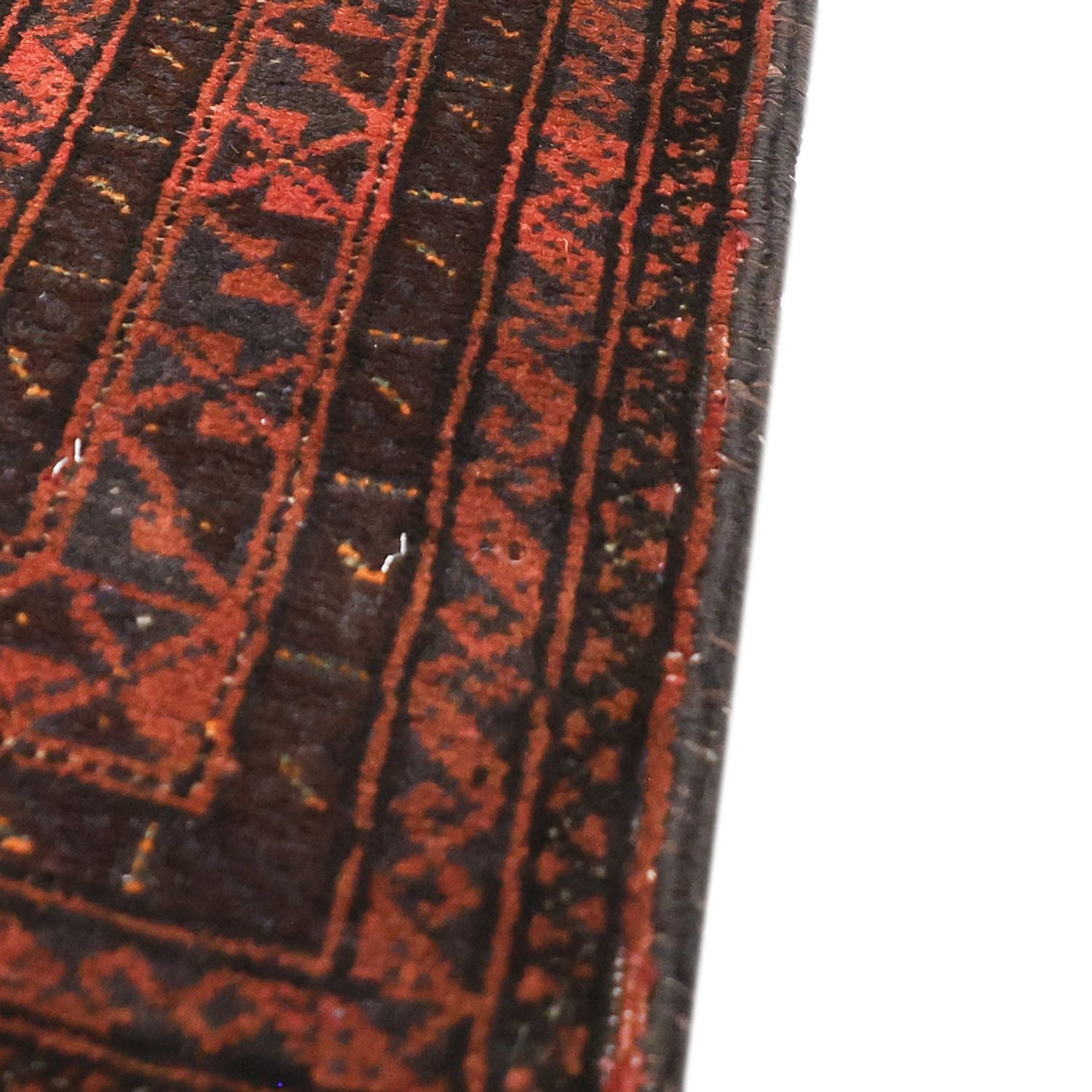 Alfombra de pasillo Alfombra Belutsch - 194 x 97 cm - rojo oscuro