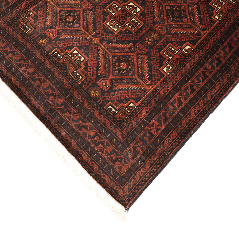Alfombra de pasillo Alfombra Belutsch - 194 x 97 cm - rojo oscuro