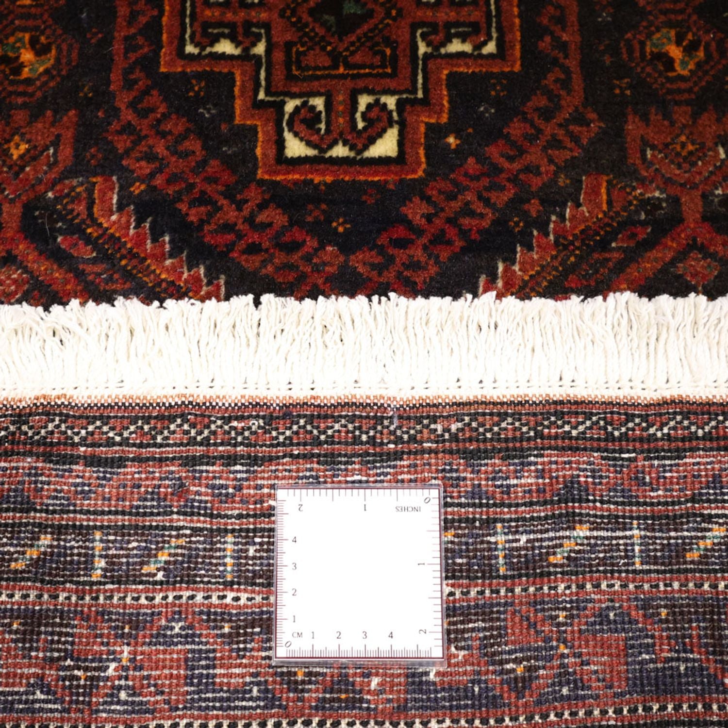 Alfombra de pasillo Alfombra Belutsch - 194 x 97 cm - rojo oscuro