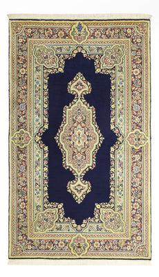 Alfombra persa - Clásica - Real - 148 x 89 cm - azul oscuro