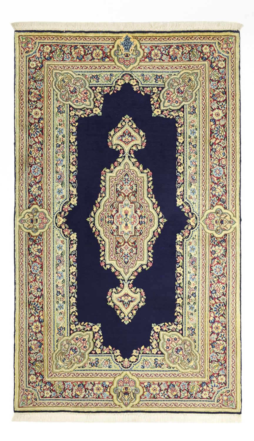 Alfombra persa - Clásica - Real - 148 x 89 cm - azul oscuro