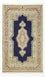 Alfombra persa - Clásica - Real - 147 x 90 cm - azul oscuro