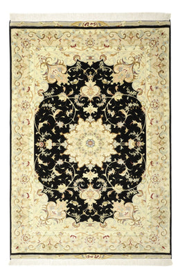 Alfombra Persa - Tabriz - Real - 152 x 99 cm - azul oscuro
