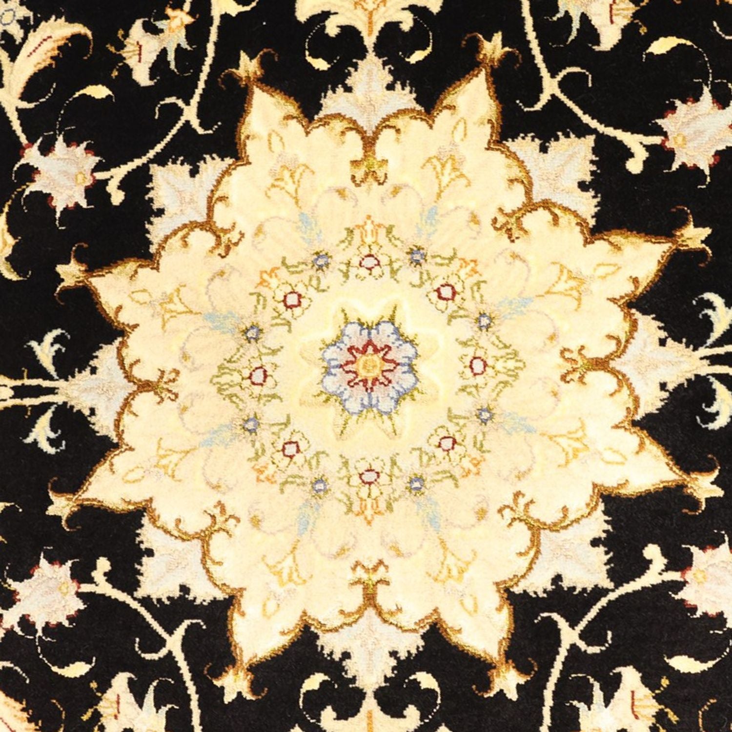 Alfombra Persa - Tabriz - Real - 152 x 99 cm - azul oscuro