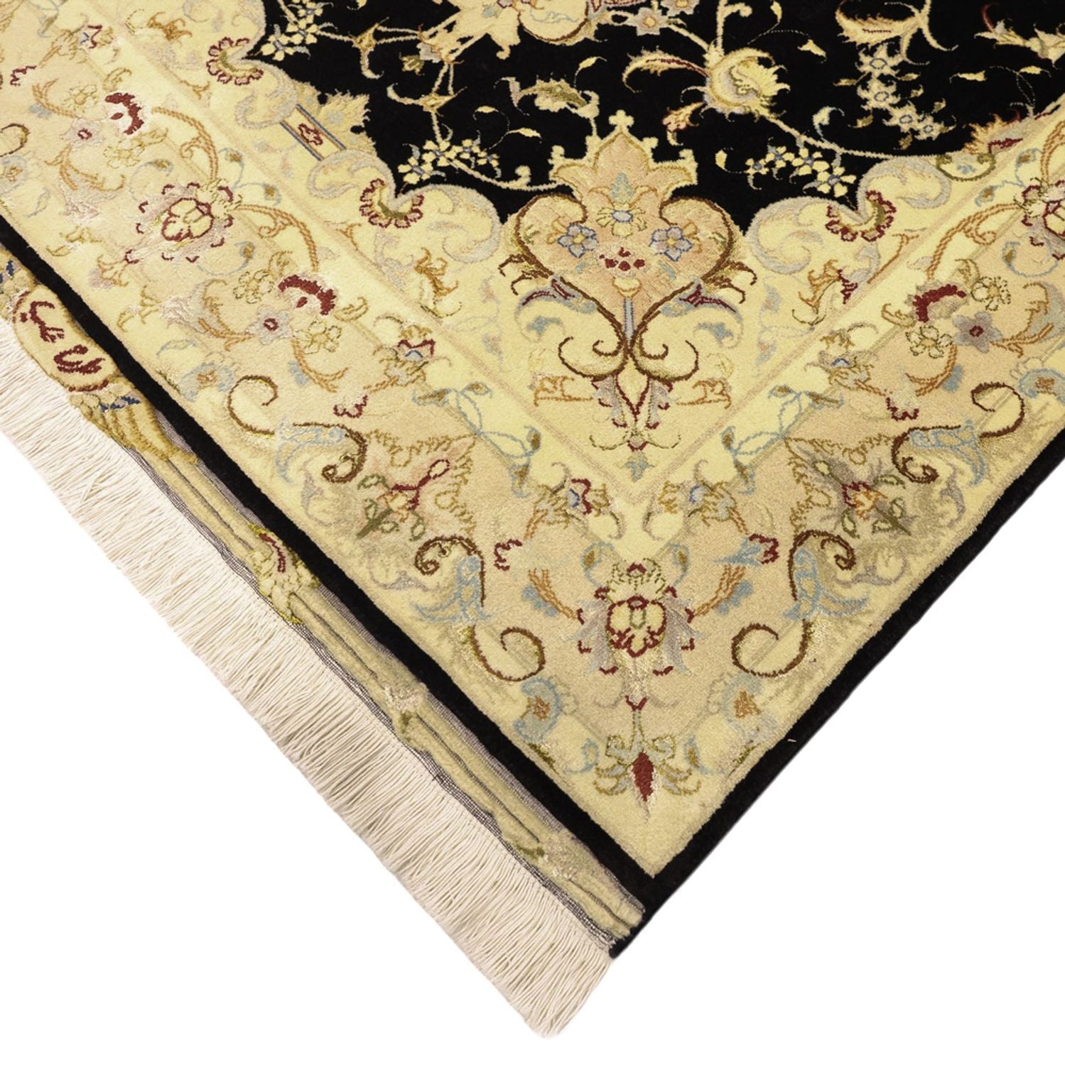 Alfombra Persa - Tabriz - Real - 152 x 99 cm - azul oscuro