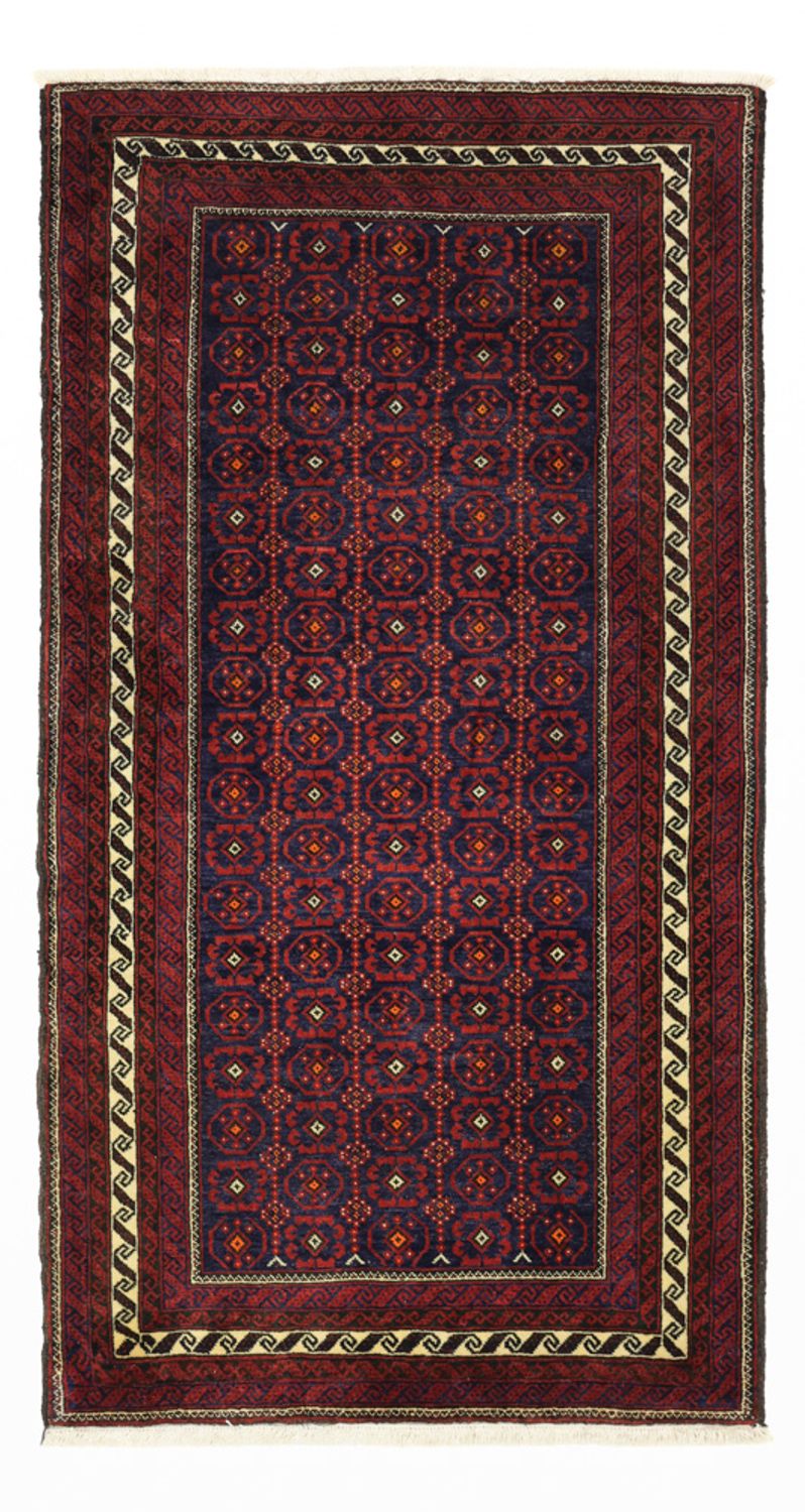 Alfombra de pasillo Alfombra Belutsch - 185 x 100 cm - rojo oscuro