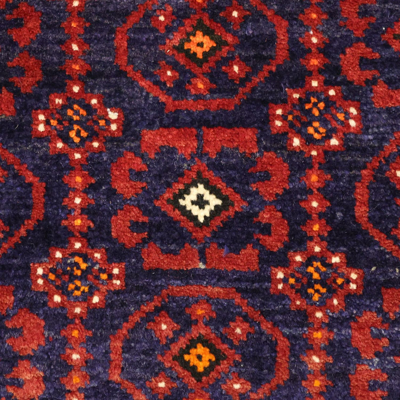 Alfombra de pasillo Alfombra Belutsch - 185 x 100 cm - rojo oscuro
