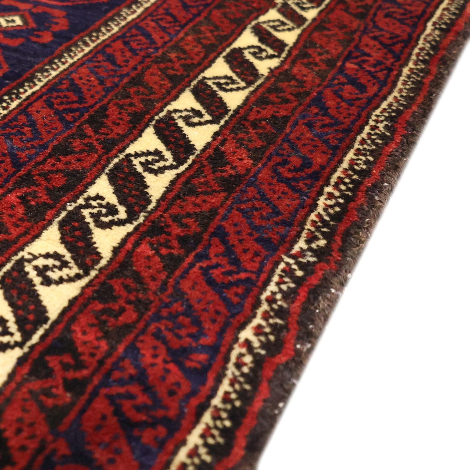 Alfombra de pasillo Alfombra Belutsch - 185 x 100 cm - rojo oscuro