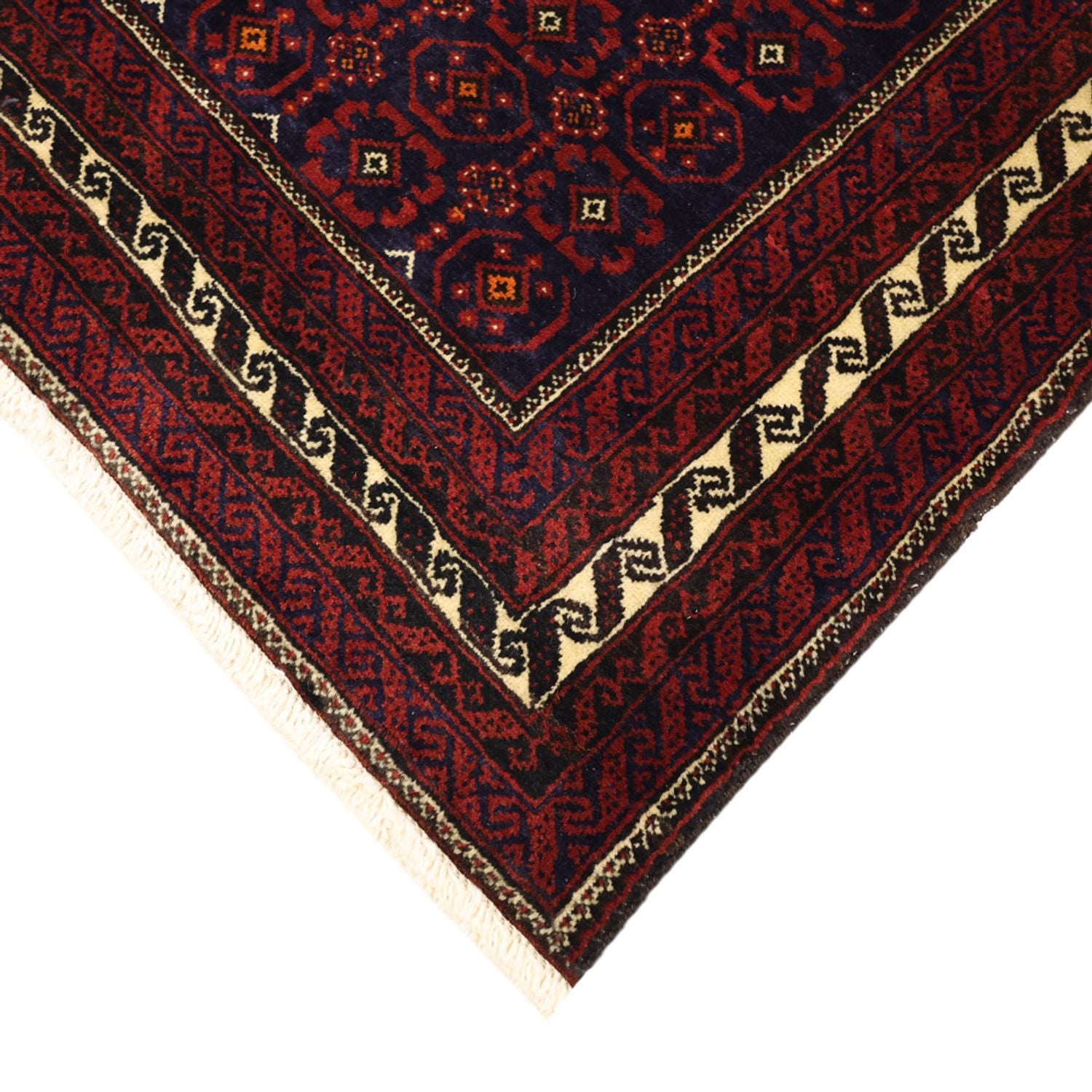 Alfombra de pasillo Alfombra Belutsch - 185 x 100 cm - rojo oscuro