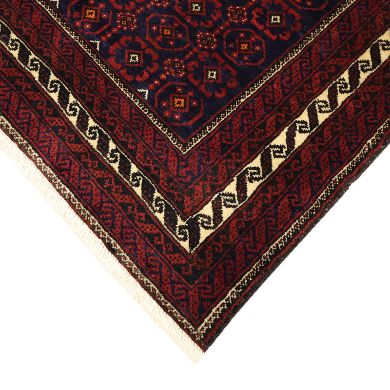 Alfombra de pasillo Alfombra Belutsch - 185 x 100 cm - rojo oscuro