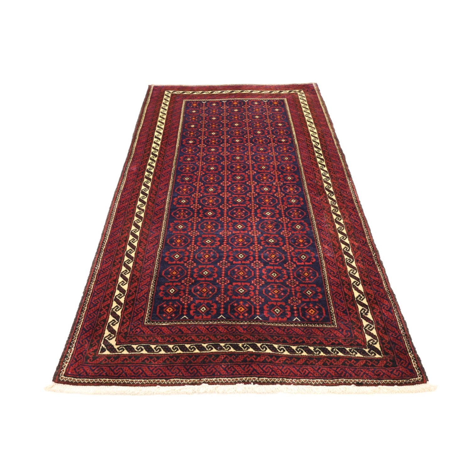 Alfombra de pasillo Alfombra Belutsch - 185 x 100 cm - rojo oscuro
