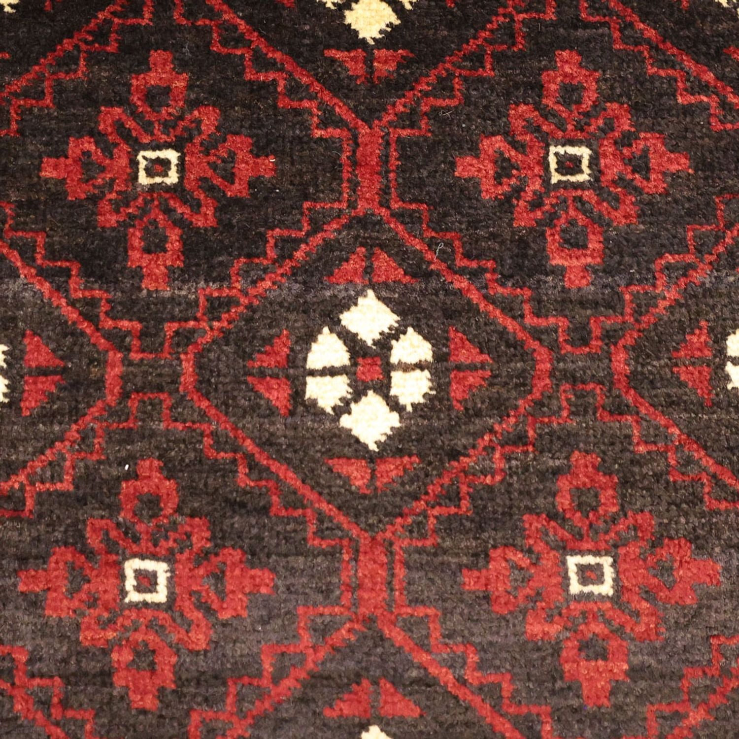 Alfombra de pasillo Alfombra Belutsch - 199 x 102 cm - rojo oscuro