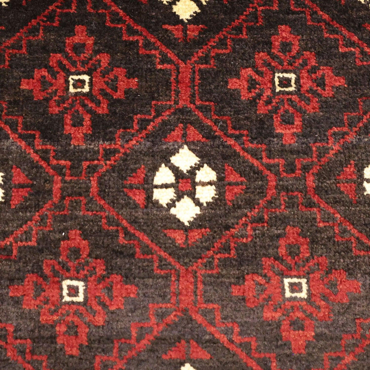 Alfombra de pasillo Alfombra Belutsch - 199 x 102 cm - rojo oscuro