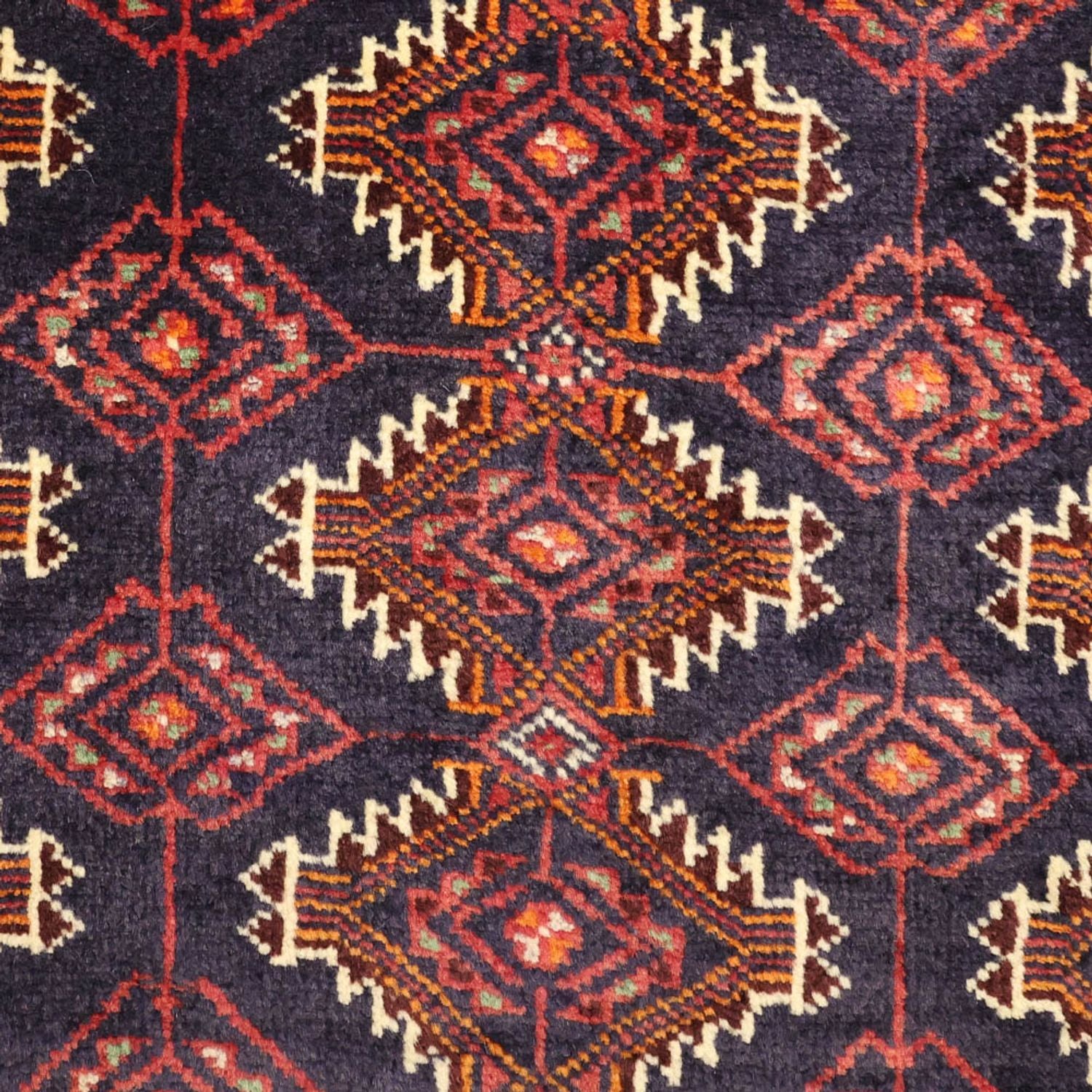 Alfombra de pasillo Alfombra Belutsch - 197 x 106 cm - rojo oscuro