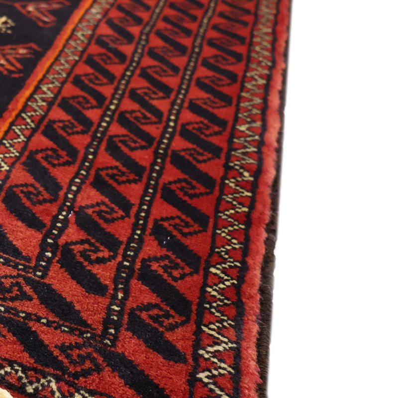 Alfombra de pasillo Alfombra Belutsch - 197 x 106 cm - rojo oscuro