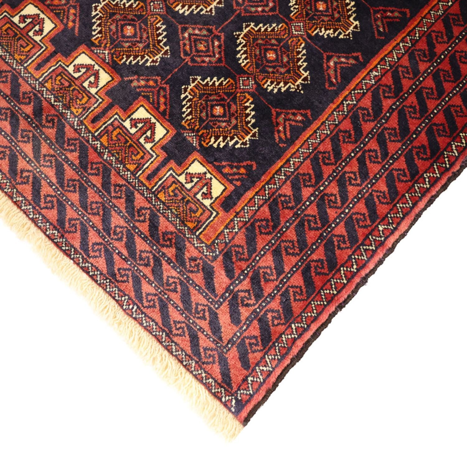 Alfombra de pasillo Alfombra Belutsch - 197 x 106 cm - rojo oscuro