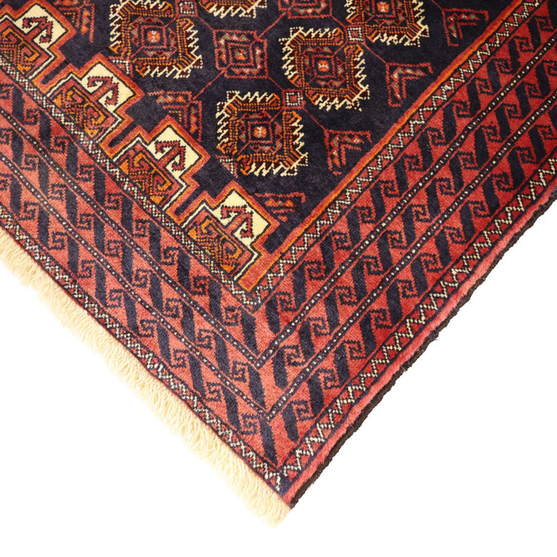 Alfombra de pasillo Alfombra Belutsch - 197 x 106 cm - rojo oscuro