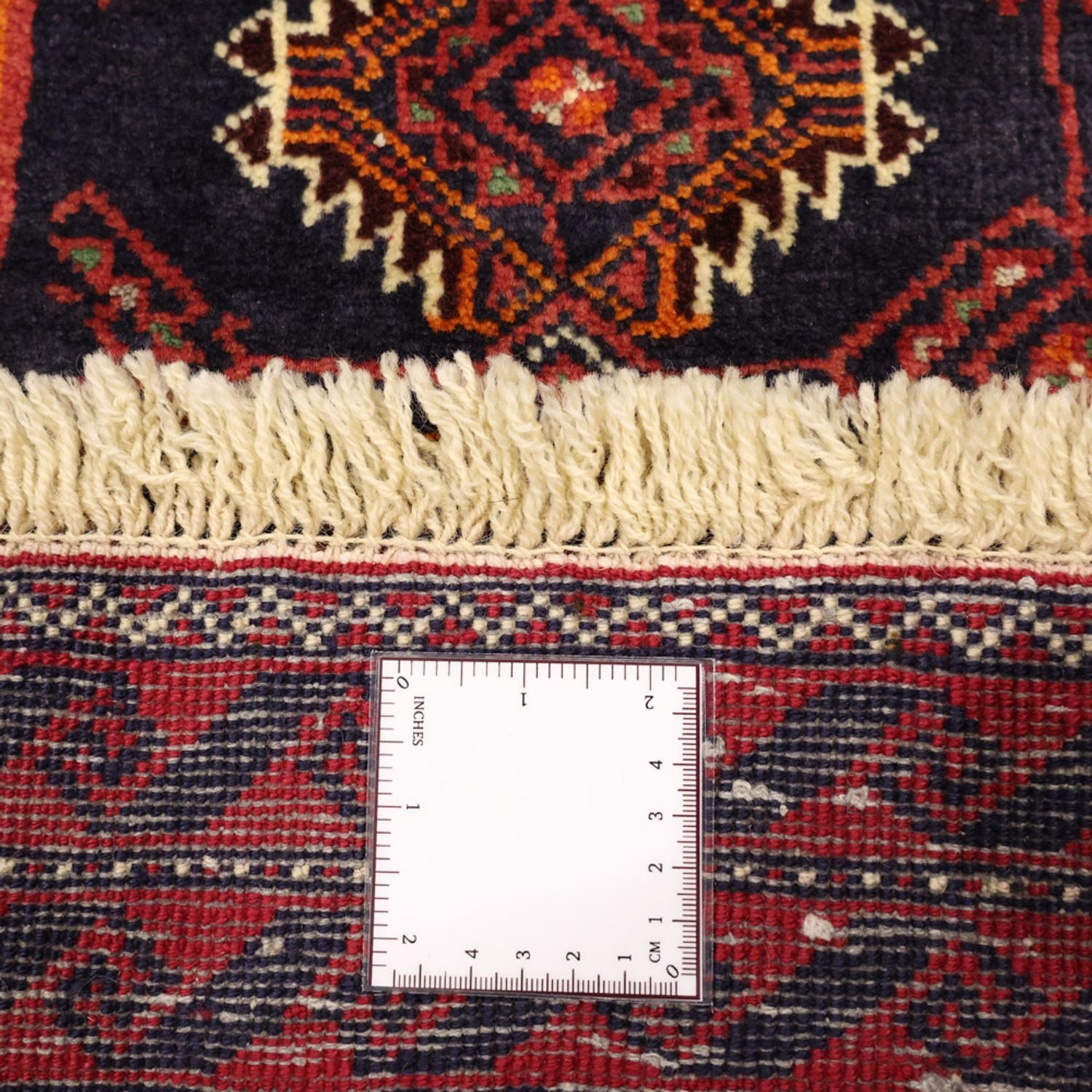 Alfombra de pasillo Alfombra Belutsch - 197 x 106 cm - rojo oscuro