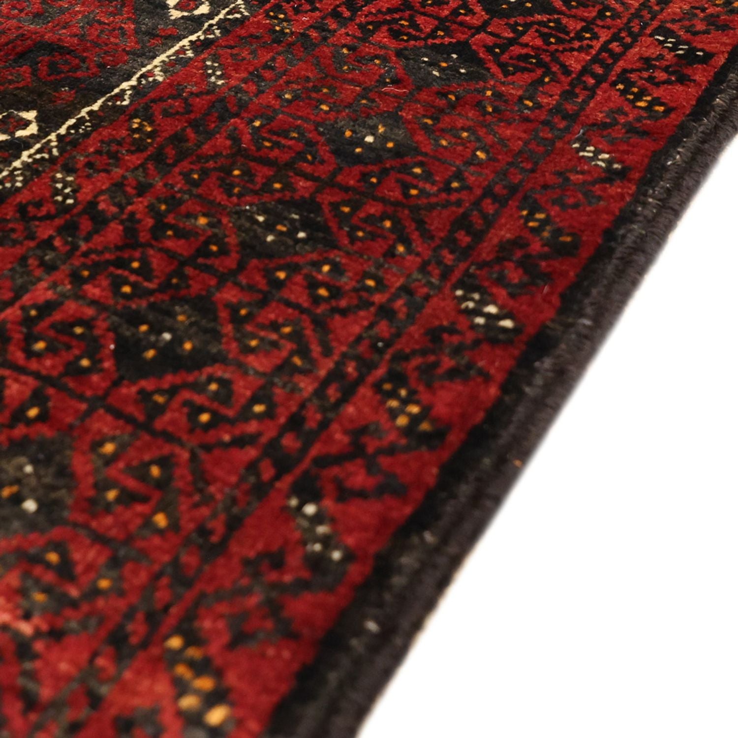 Alfombra de pasillo Alfombra Belutsch - 196 x 107 cm - rojo oscuro