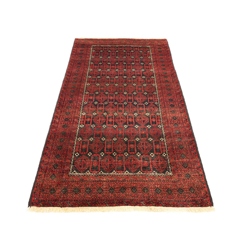 Alfombra de pasillo Alfombra Belutsch - 196 x 107 cm - rojo oscuro