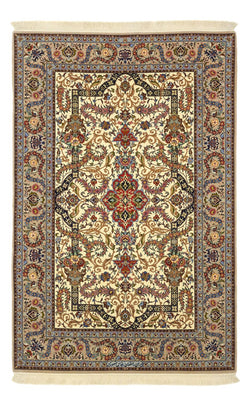 Alfombra Persa - Isfahan - Prima - Urdimbre de seda - 171 x 111 cm - beige