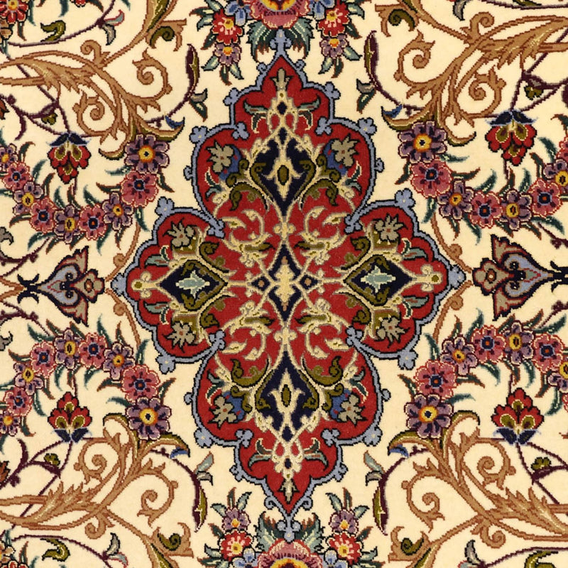 Alfombra Persa - Isfahan - Prima - Urdimbre de seda - 171 x 111 cm - beige