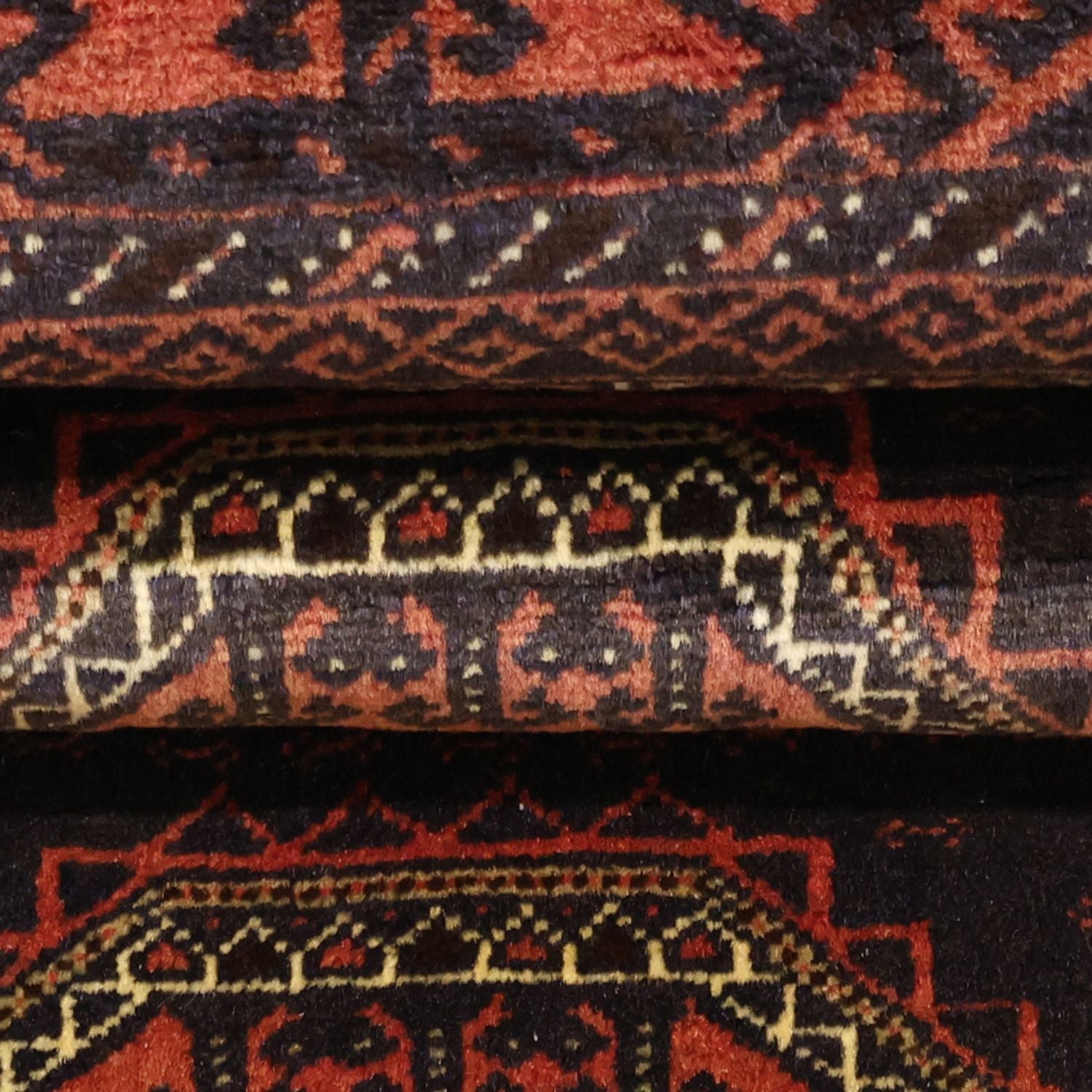 Alfombra de pasillo Alfombra Belutsch - 196 x 92 cm - rojo oscuro